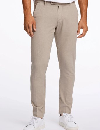 Lindbergh Linen Club Pants - Beige - XL