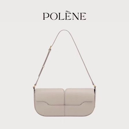 Polene Baguette Osmo Glatt Skinn Tote Mote Skulderveske