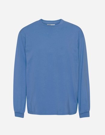 Oversized Organic LS T-shirt - Sky Blue - XS