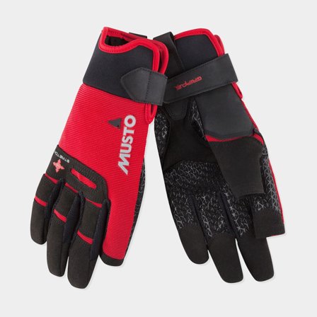 Musto Performance Long Finger Sailing Glove, True Red, Small