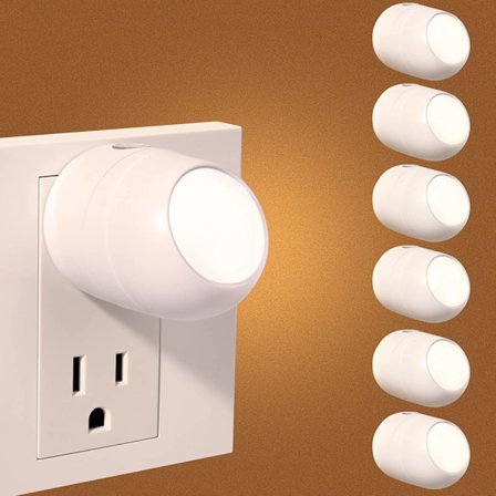 Rabat Stik i Natlys, 360° Roterende LED Natlys, C