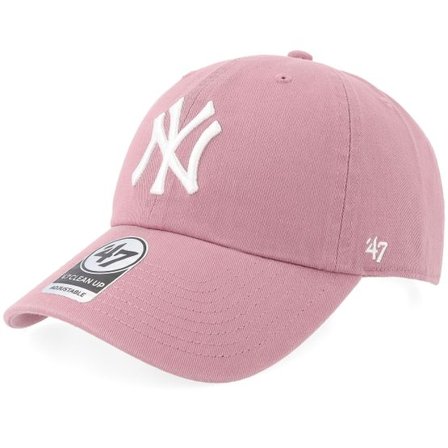 47 Brand - MLB Rosa unconstructed Keps - New York Yankees Clean Up Mauve @ Hatstore