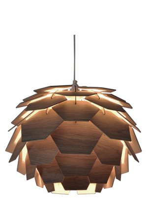 Aneta Lighting CARPATICA taklampe, brunbeis, av trefiner