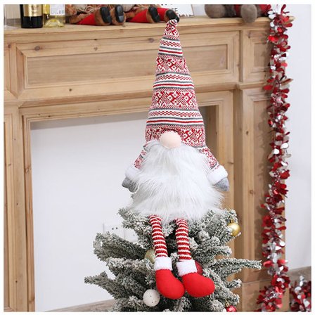 1 st röd juldekoration skogsgubbe kon s