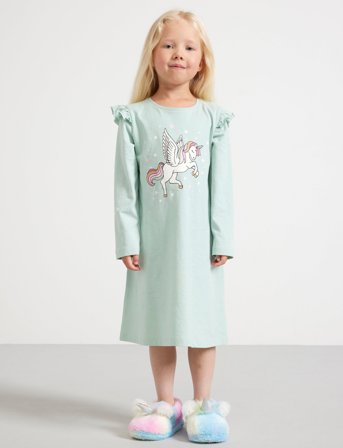 Lindex Nightgown Unicorn - Green - 92