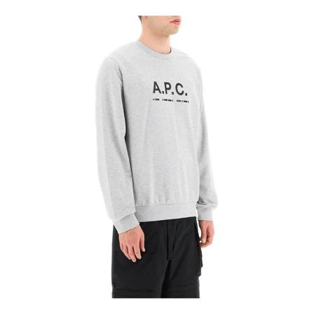 A.p.c. franco sweatshirt , Grijs , Heren , Maat: S