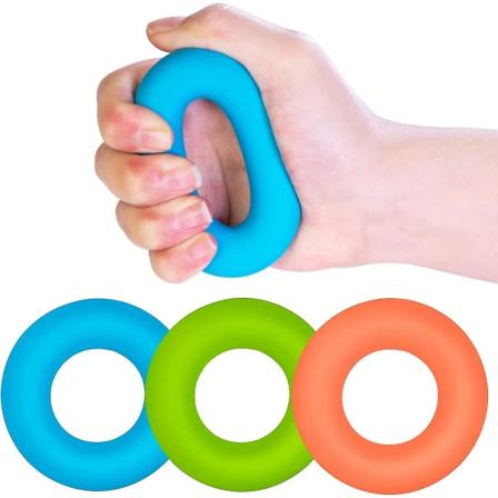 Gripstyrkeøvelser, 3 deler håndtrener, silikon Grip Strengthener for muskelstyrkende trening - Fysioterapi for fingerartrose (30/40/50