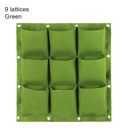 Multi-Pocket Vägghängande Planteringspåse Vertikal Flower Grow Pouch Planter Trädgård