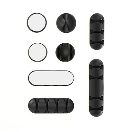 8-Pack - Självhäftande Kabelhållare - Multi Set I Flera Storlekar