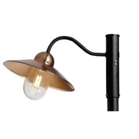 Westal Stall I Stolparmatur 300 x 300 mm, E27 Koppar, klart glas, Belysning