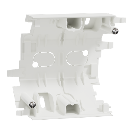 Elko EKO50127 Hörnbox mittstycke, 2-5 fack Renvit, Strömbrytare & vägguttag