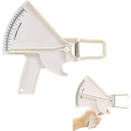 Pålidelig Hudfoldsmåler, 0-80MM Præcisions Hudfoldsmåler, Kropsfedtmåler Let at Aflæse Data, Mål Hudfoldsmåler