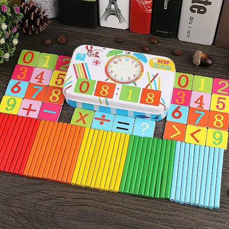 Lasten laskutikku laskentatikku puinen oppimistikkutekniikka alakoulun matematiikan opetusvälineet päiväkodin yhteen- ja vähennyslasku