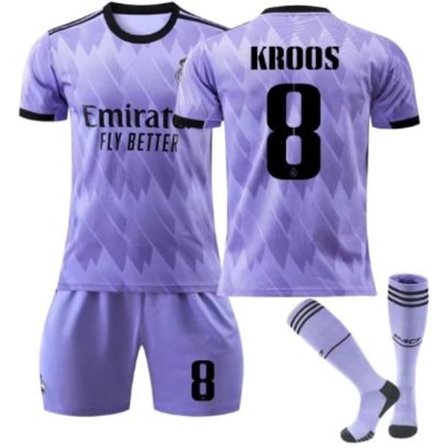 Ny sesong 2022-2023 Real Madrid fotballdrakt KROOS 8 12-13 år