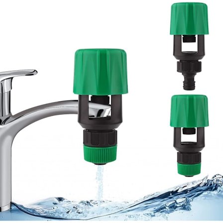 2 set kran slangkoppling trädgård set kran för 1/2 tums slang kök trädgård