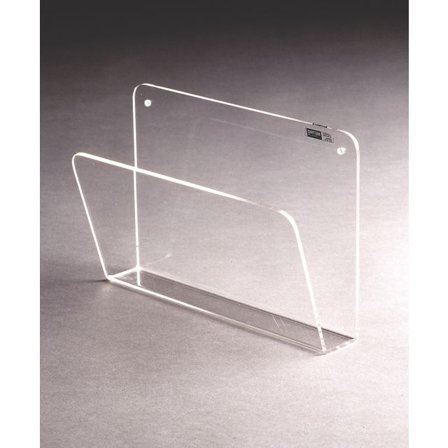 Bokhållare, monterbar, akrylplast, A4, 200 x 300 x 90 mm, genomskinlig - Lyreco - Kontorsmöbler och inredning - Tavlor ställ och ramar - Postfack