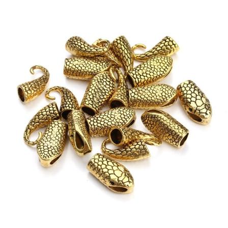 10 sæt Slangelåse Kroge Slangehovedspænder GULD 10SÆT 10SÆT gold 10sets-10sets