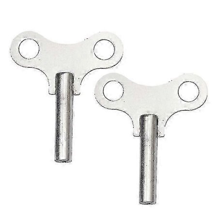 2 kpl Kellon avainta teräksestä, metallinen kellon avain, tukeva kellotyökalu, vetoketjun korjaustyökalu kotiin, kauppaan, kelloon (hopea, pidempi 