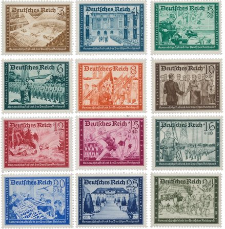 Tyske Rige 1939 - MICHEL 702-713 - Postfrisk