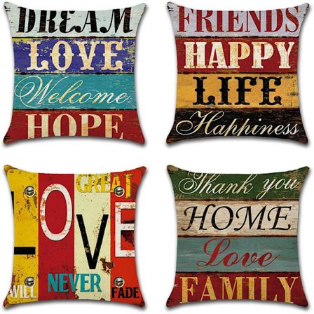 Kuddfodral Geometriskt Mönster Kuddeöverdrag för Soffa Heminredning