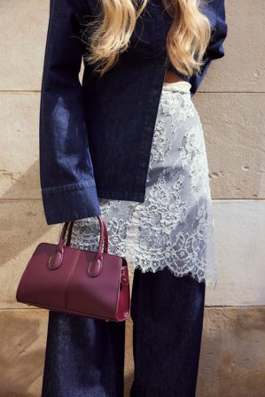 Victoria Quitzau x NA-KD Kjol med spets och knytning - Minikjolar - OffVit - S (EU 34-36)