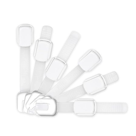 6-pak justerbare genanvendelige børnesikkerhedslåse og låse,