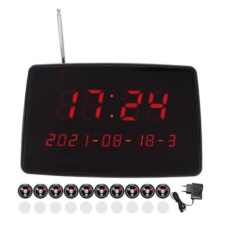 Langaton Coaster-kutsujärjestelmä ravintoloille, hotelleille ja baareille (EU-pistoke)