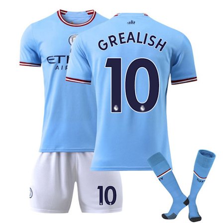 2024-2025 Manchester City drakt nr. 17 De Bruyne, GREALISH, RUBEN, FODEN, STERLING hjemme- og bortedrakt barn og voksen nr. 10 Aguero 