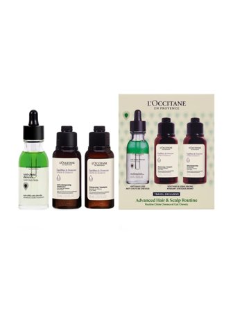 L'Occitane en Provence 5 Essential Oils Set cont.: Anti-Hair Loss Treatment 50 ml (GH 1576029) + Gentle and Balance Shampoo 75 ml (GH 1651956) + 