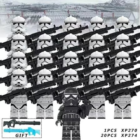 21 stk Star Wars Clone Troopers Barn Gaver Leker db