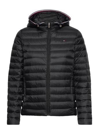 Th Ess Lw Down Jkt Fodrad Jacka Svart Tommy Hilfiger