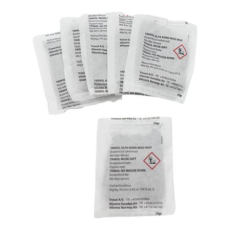 Trinol Alfa Korn mod Mus 60 g, Tøj & Bolig, Skadedyrsbekæmpelse, Mus & Rotter