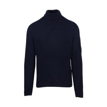 C.p. Company Stickat Turtle Neck blå, Herr Stickade tröjor, Herr, Storlek: M