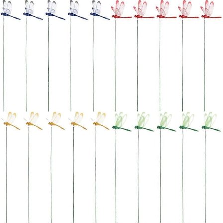 20 stk. Simulations Guldsmed Dekorationer Blomsterarrangement Guldsmed Pinde Havepynt