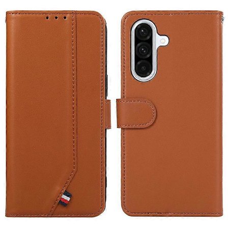 Yhteensopiva Samsung Galaxy A56 5G -kotelo RFID-läppä Nahkainen puhelinkotelo [DB]