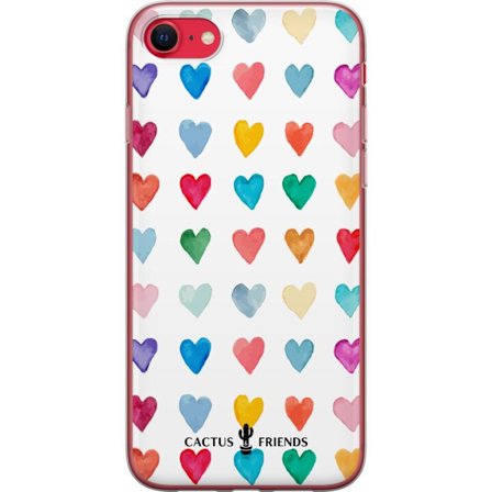 Yhteensopiva Puhelinkuori Apple Apple iPhone 8 Cactus and Friends - Watercolor Love Grid