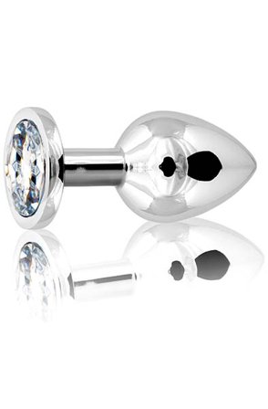 Metal Butt Plug Silver Medium Analplugg metall - Blushme.se