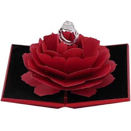 Smyckeskrin Vintage Rose Gravyr Ring Smyckesorganisatör Ring Bo