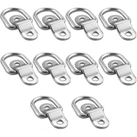 Perävaunun D-renkaat lattakiinnityksellä, 580 kg kapasiteetti - 10 kpl