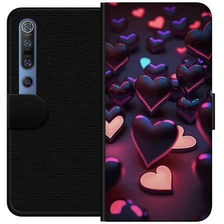Kompatibelt Plånboksfodral till Xiaomi Xiaomi Mi 10 Pro 5G Midnattshjärtan