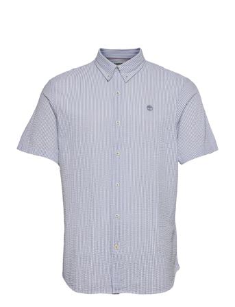 Ss Sersucker Shirt Blue Timberland