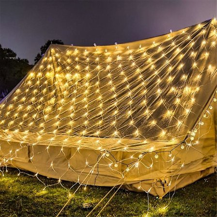 Verkkovalot, 3mx2m Led-verkkovalot kaukosäätimellä, vedenpitävät koristeelliset verkkovalot