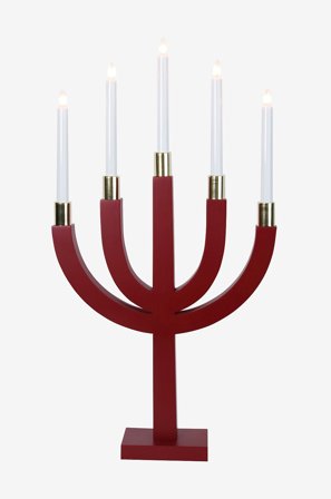 Jotex - Adventsstake Elias RØD - Kjøp Adventsstaker hos Jotex