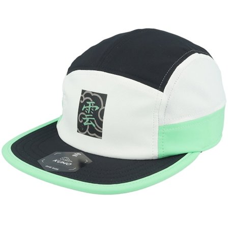 Kumo - Weiss 5panel Cap - Kanji Box Cloud Cloudfit White/Black/Teal 5-panel @ Hatstore