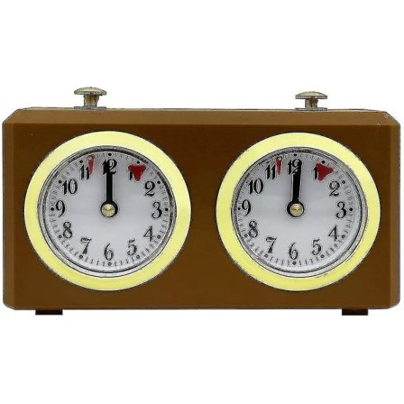 Mekanisk schackklocka analog för schackspel Timer Klockor Timer Inga batterier behövs