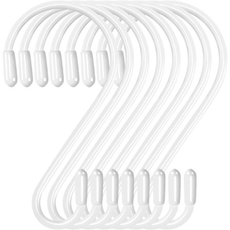 S-formad metallkrok för badrum, vägg, duschdraperi och kök