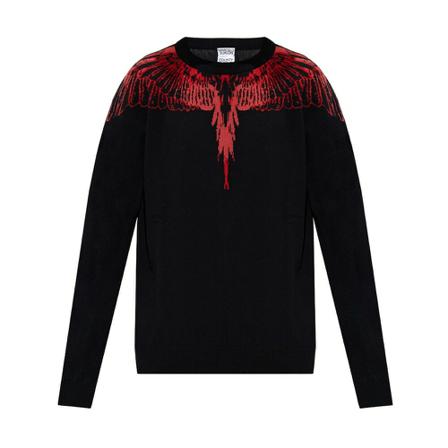 Marcelo Burlon Embroidered sweater Sort, Herre