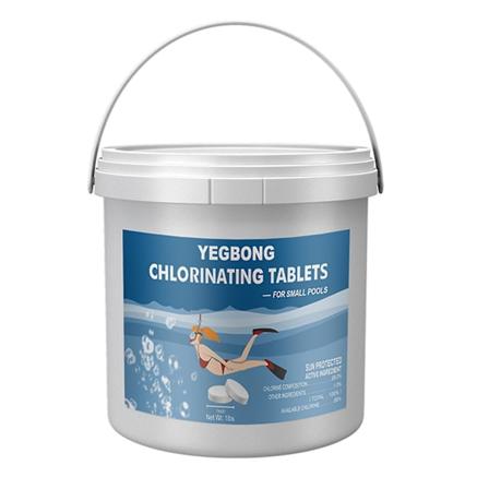 Kloritabletit pitkävaikutteinen hitaasti liukeneva uima-altaisiin ja kylpylöihin