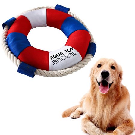 Lemmikkien purulelut Sound Bite Toy uimaympyrän muotoinen