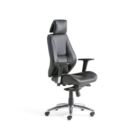Office chair STIRLING, black synthetic leather